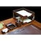 Dacasso Dark Brown Bonded Leather 8-Piece Desk Set DF-3603 - alternate 2